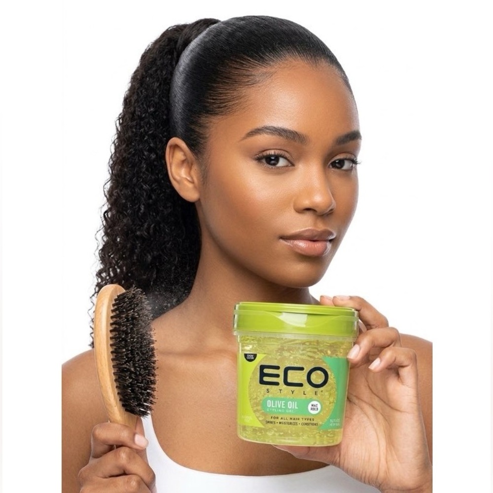 | Slick Back Gel Max Hold | Eco Style Olive Oil Hair Gel 16 oz